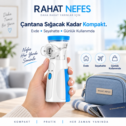 Rahat Nefes Taşınabilir Mesh Nebülizatör